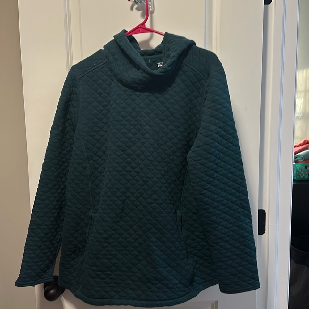 Duluth Trading Company Popover Quilted Hoodie